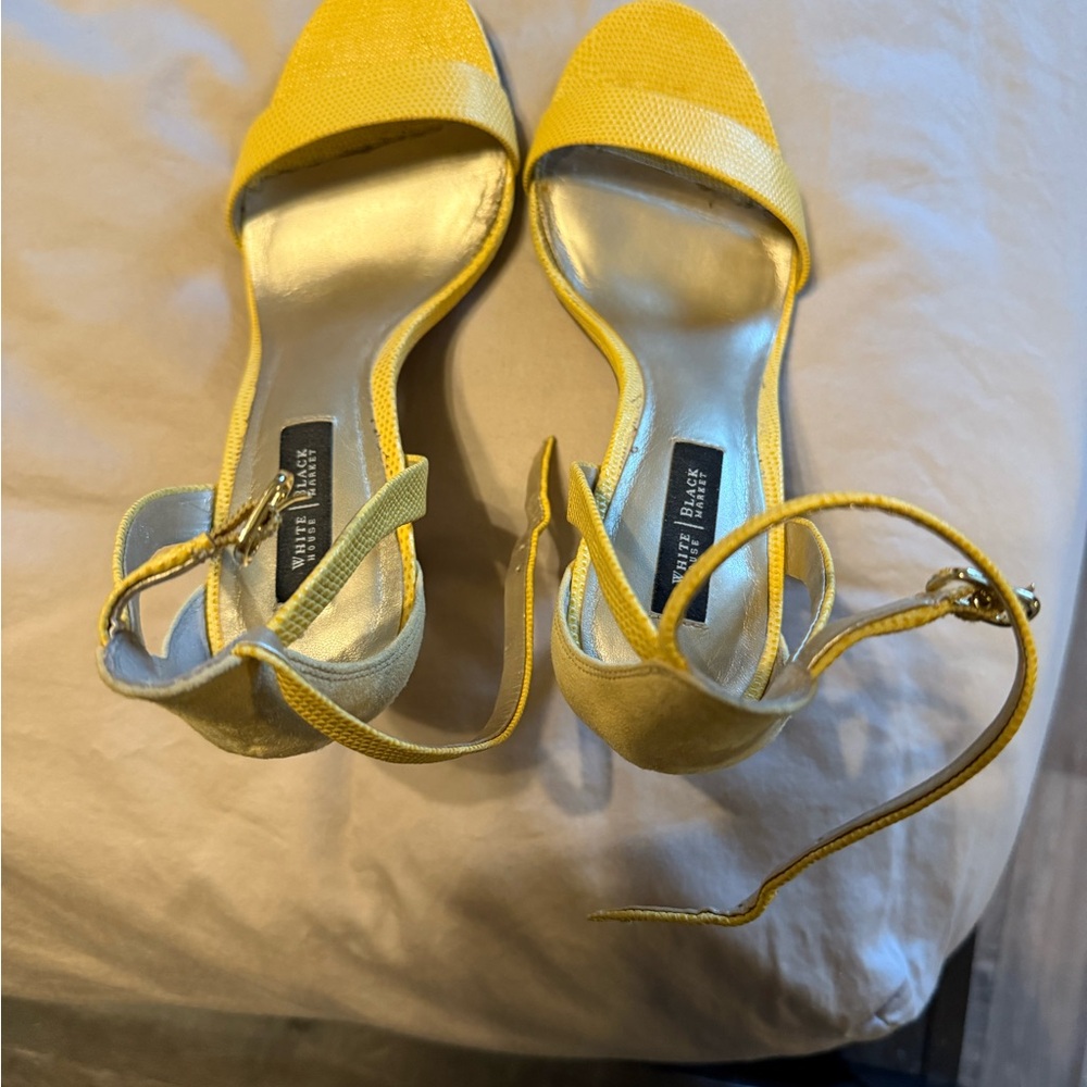 Yellow Ankle Strap Sandals